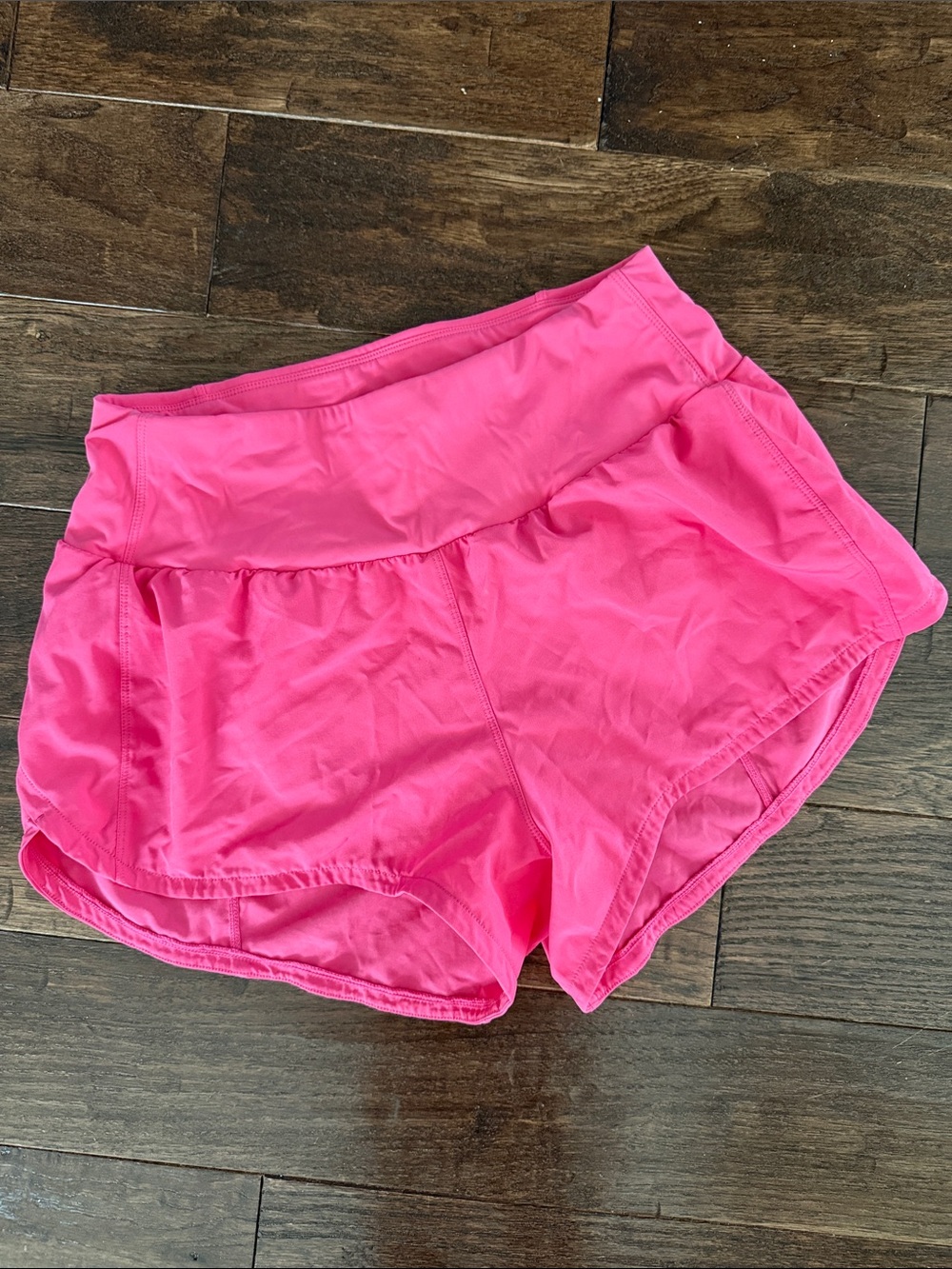 CRZ YOGA Hot Pink High-Waist Athletic Shorts